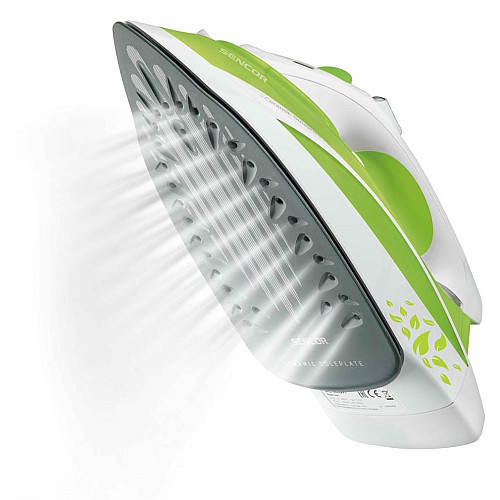 Утюг Sencor, 2200Вт, 380мл, паровой удар -120гр, постоянная пара - 25гр, керам. подошва, зеленый