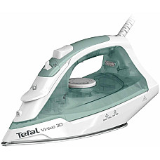 Праска Tefal Virtuo 30, 2000Вт, 240мл, паровий удар -120гр, постійна пара - 27гр, керам. підошва, біло-зелений