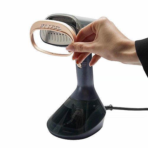 Отпариватель Russell Hobbs Genie VacuSteam, 1800Вт, 200мл, паровой удар –20гр, верт. отпаривание, керам. подошва, синий