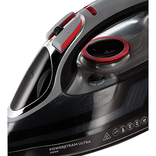 Утюг Russell Hobbs Power Steam Ultra, 3100Вт, 350мл, паровой удар -210гр, постоянная пара – 45гр, керам. подошва, серый