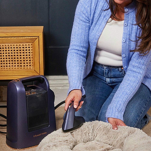 Відпарювач Russell Hobbs Genie Maestro, 1700Вт, 750мл, паровий удар -20гр, верт. відпарювання, керам. підошва, синій