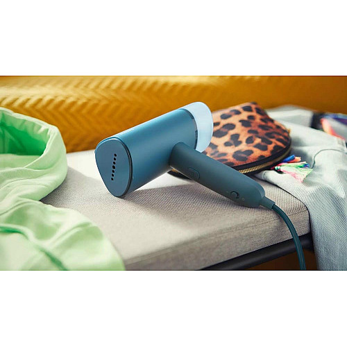 Відпарювач Philips компактний 3000 Series, 1000Вт, 100мл, постійна пара - 20гр, складана ручка, синій