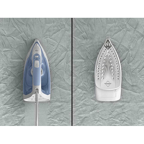 Утюг Tefal Virtuo 30, 2000Вт, 240мл, паровой удар -120гр, постоянная пара - 27гр, керам. подошва, бело-голубой