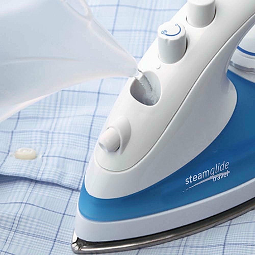 Праска Russell Hobbs дорожній, 760Вт, 80мл, нерж. сталь, блакитна