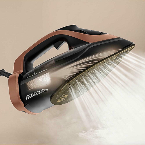 Утюг Tefal Ultimate Power Pro, 3200Вт, 350мл, паровой удар -300гр, постоянный пар - 85гр, керам. подошва, черно-золотой