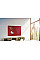 Дошка магнітно-маркерна 1200x900 червона Magnetoplan Glassboard-Red