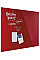 Дошка магнітно-маркерна 1200x900 червона Magnetoplan Glassboard-Red