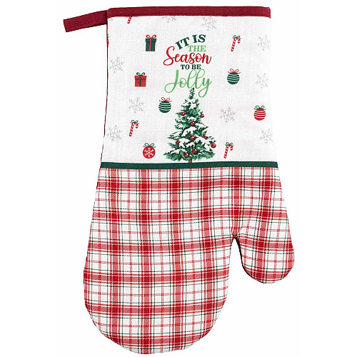 Перчатка ARDESTO Christmas Tree 18х30см, 100% полиэстер (верх), 100% хлопок (низ), зеленый