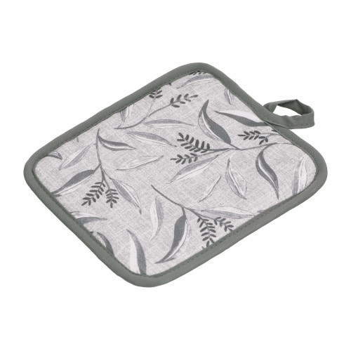 Прихватка ARDESTO Grey leaves 18х20см, 100% поліестер, cірий