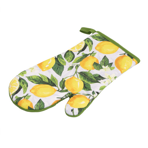 Рукавичка ARDESTO Sicilian lemons 18х30см, 100% поліестер (верх), 100% бавовна (низ), зелений