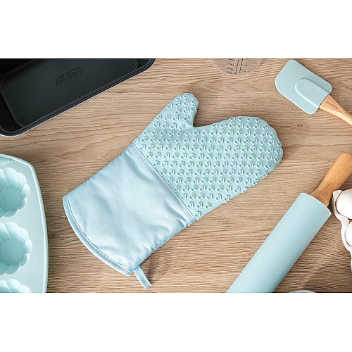 Перчатка-прихватка ARDESTO Tasty Baking, 35х19см, силикон, хлопок, голубой