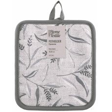 Прихватка ARDESTO Grey leaves 18х20см, 100% поліестер, cірий