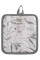 Прихватка ARDESTO Grey leaves 18х20см, 100% поліестер, cірий