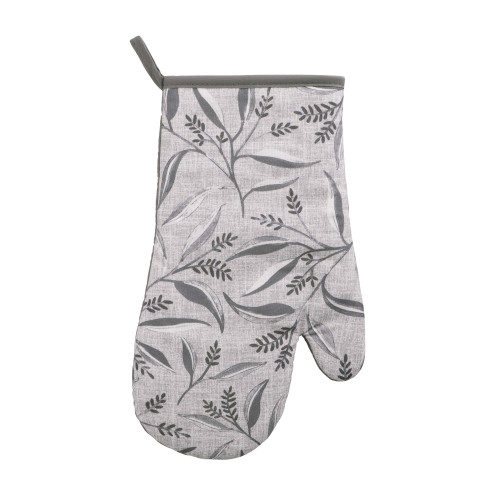 Рукавичка ARDESTO Grey leaves 18х30см, 100% поліестер (верх), 100% бавовна (низ), cірий