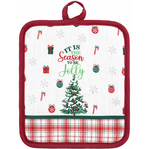 Прихватка ARDESTO Christmas Tree 18х20см, 100% поліестер (верх), 100% бавовна (низ), зелений
