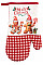 Рукавичка ARDESTO Christmas Gingerbread 18х30см, 100% поліестер (верх), 100% бавовна (низ), червоний