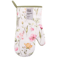 Рукавичка ARDESTO Spring flowers 18х30см, 100% поліестер (верх), 100% бавовна (низ), білий