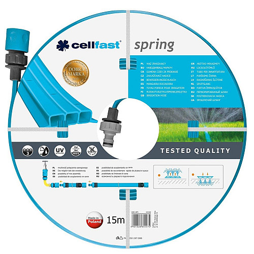 Шланг садовий Cellfast SPRING зрошувальний перфорований 15м