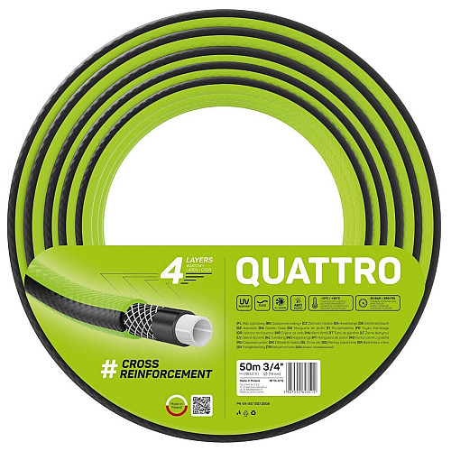 Шланг садовый Cellfast QUATTRO 3/4' 50м 4 слоя до 20бар -10…+50°C