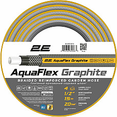 Шланг садовий 2Е AquaFlex Graphite 1/2