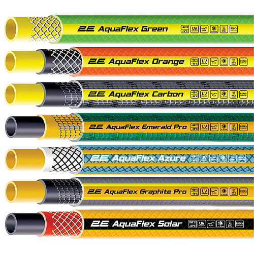 Шланг садовий 2Е AquaFlex Graphite Pro 1/2