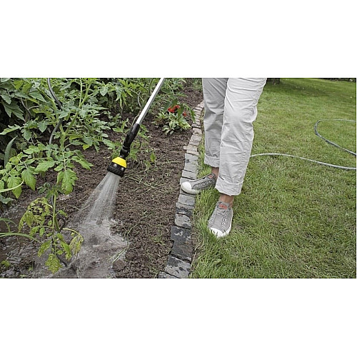 Ороситель ручной Karcher Plus, штанга, душ садовый, 6 режимов, поворотное основание