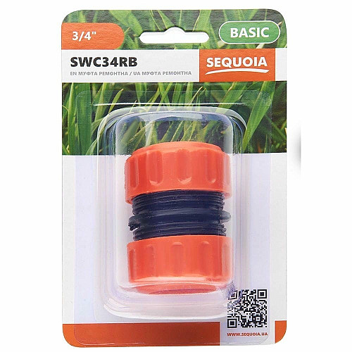 Конектор для шланга SEQUOIA SWC34RB 3/4' пластик 0.03кг