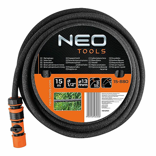 Шланг садовый Neo Tools для капельного полива 1/2