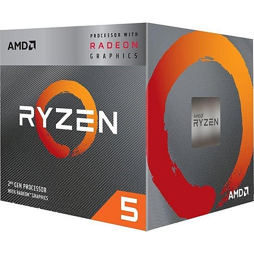 Центральный процессор AMD Ryzen 5 3400G 4C/8T 3.7/4.2GHz Boost 4Mb Radeon RX Vega 11 GPU Picasso AM4 65W Box