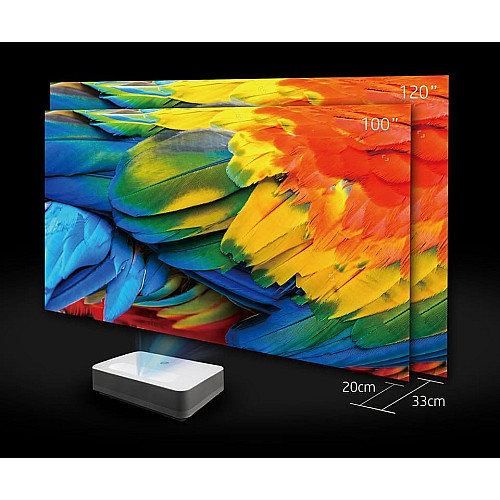 Проектор ультракороткофокусный HP BP5000 UHD, 2000 lm, LASER, 0.23, WiFi, Smart Aptoide