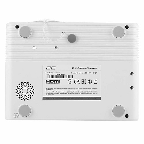 Проєктор 2E Deimos FHD, 200 lm, LED, 1.57, WiFi