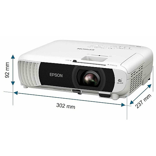 Проєктор Epson EB-W55 WXGA, 4000 lm, 1.3-1.56, WiFi