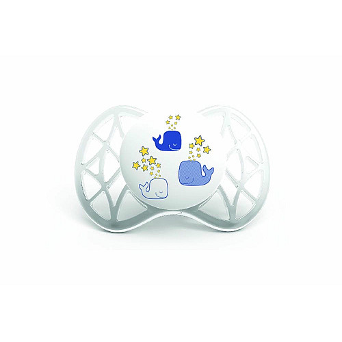 Пустушка Nuvita Air 0міс+, симетрична, 2шт, світиться в темряві