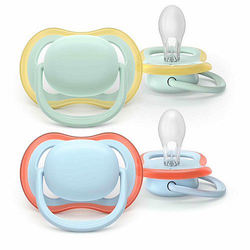 Пустушка  Avent  Ultra Air, 0-6 міс., 2 шт, дизайн для хлопчиків.
