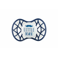 Пустушка Nuvita Air55 Cool 6міс+, ортодонтична, з ковпачком, LITTLE MAN темно-синій