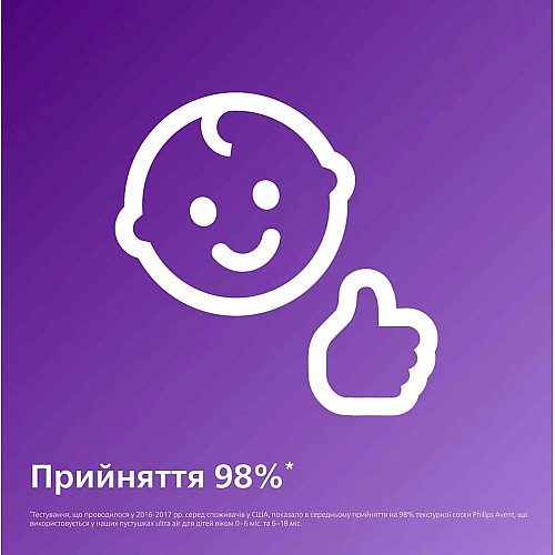 Пустушка  Avent  Ultra Soft, 6-18 міс., дизайн для дівчат, 2 шт.