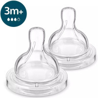 Соска Avent Anti-Colic 3міс+, силіконова, середній потік, 2шт