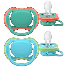 Пустушка  Avent Ultra Air, 6-18 міс., 2 шт, дизайн для хлопчиків.