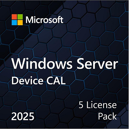Примірник ПЗ Microsoft Windows Server 2025 CAL 5 Device англ, ОЕМ без носія