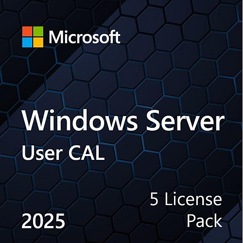 Примірник ПЗ Microsoft Windows Server 2025 CAL 5 User англ, ОЕМ без носія