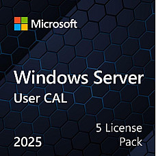 Примірник ПЗ Microsoft Windows Server 2025 CAL 5 User англ, ОЕМ без носія
