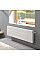 Радіатор сталевий Kermi Line-V PLV 22 тип 500x1400мм нижнє підкл, 2372Вт Therm-X2 RAL 9016 білий глянець