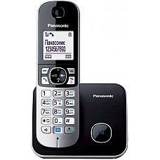 Радіотелефон DECT Panasonic KX-TG6811UAB, чорний