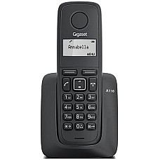 Радіотелефон DECT Gigaset A116, чорний
