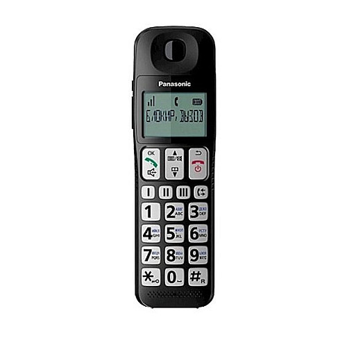 Радіотелефон DECT Panasonic KX-TGE110UCB, чорний