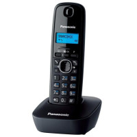 Радіотелефон DECT Panasonic KX-TG1611UAH, чорно-сірий
