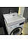 Раковина, умывальник Adamant WASHER NEW, искусственный камень, прямоуголь., с отверстием для смесителя, без перелива, 595х595х115мм, накладной, белый