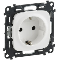 Розетка зі шторками Schuko Legrand Valena ALLURE, 16А, 250V, автоматичні клеми, білий