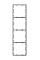 Рамка для вимикача на 4 секції Ajax Frame 4 seats for LightSwitch Vertical