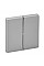 Клавіша 2-клавішного вимикача Legrand Valena LIFE, IN*MATIC, алюміній